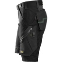 SNICKERS FlexiWork Stretch-Arbeitsshorts | 6914, Detailansicht 2 in der Farbe 0404 black/black