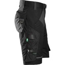 SNICKERS FlexiWork Stretch-Arbeitsshorts | 6914, Detailansicht 3 in der Farbe 0404 black/black