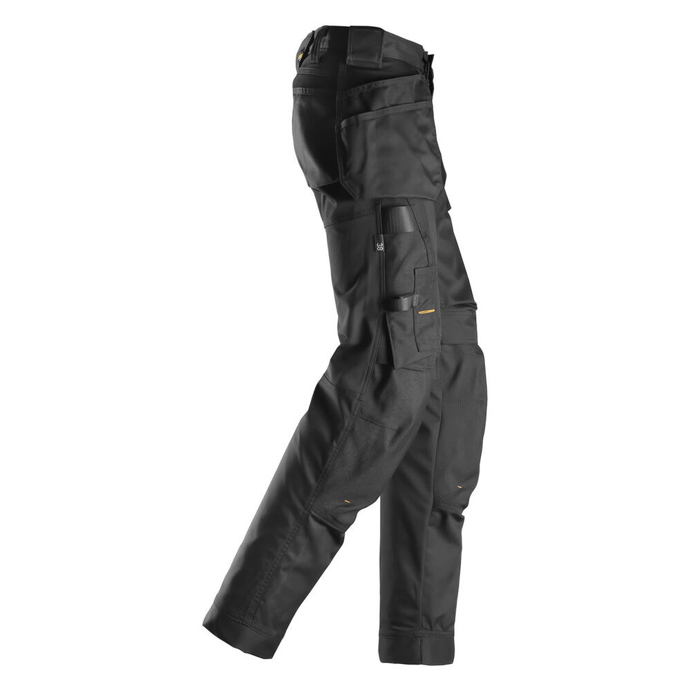 SNICKERS Allroundwork Damen-Stretchhose mit Holstertaschen | 6247, Detailansicht 2 in der Farbe 0404 black/black