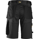 SNICKERS  AllroundWork Stretch-Arbeitsshorts in Komfort-Passform | 6153, Detailansicht 1 in der Farbe 0404 black/black