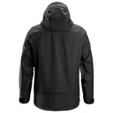 SNICKERS AllroundWork Softshell-Stretchjacke mit Kapuze | 1226, Detailansicht 1 in der Farbe 0404 black/black