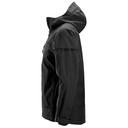 SNICKERS AllroundWork Softshell-Stretchjacke mit Kapuze | 1226, Detailansicht 2 in der Farbe 0404 black/black