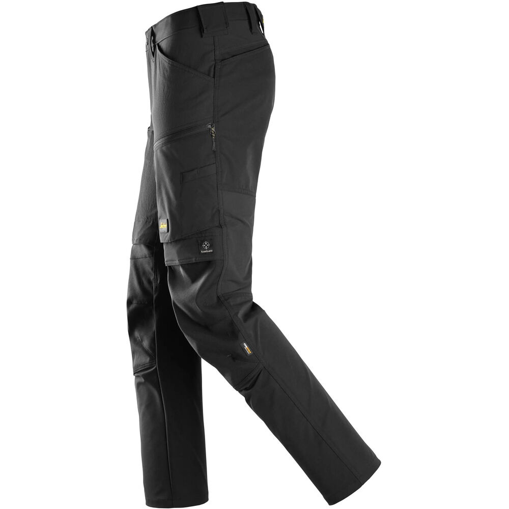 SNICKERS AllroundWork 4-Wege-Stretchhose | 6318, Detailansicht 2 in der Farbe 0404 black/black