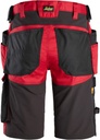 SNICKERS AllroundWork Stretch-Arbeitsshorts, chili-schwarz | 6141 Detail 1