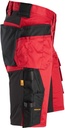 SNICKERS AllroundWork Stretch-Arbeitsshorts, chili-schwarz | 6141 Detail 3