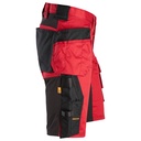SNICKERS AllroundWork Stretch-Arbeitsshorts, chili-schwarz | 6141 Detail 1