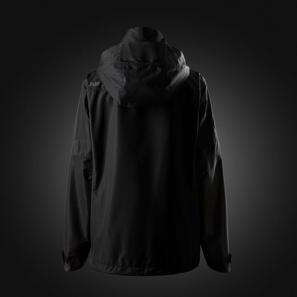 SNICKERS AllroundWork, Wasserdichte Damenjacke | 1374, Detailansicht 1 in der Farbe 0404 black/black