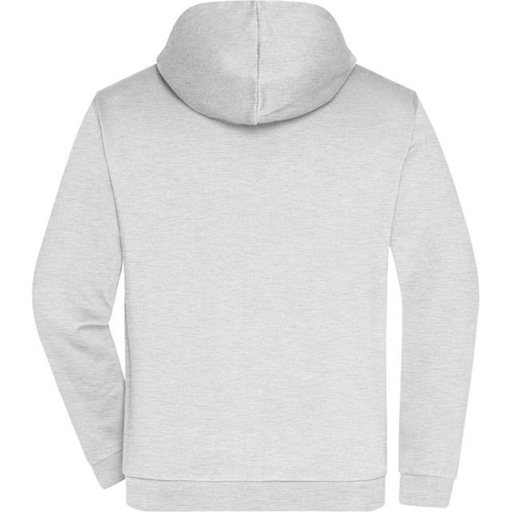 02075660001 DAIBER JN756 Herren Kapuzen Sweatjacke | 02.0756, Detailansicht 1 in der Farbe ash