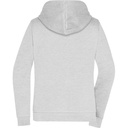 02075560000 DAIBER JN755 Damen Kapuzen Sweatjacke | 02.0755, Detailansicht 1 in der Farbe ash