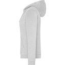 02075560000 DAIBER JN755 Damen Kapuzen Sweatjacke | 02.0755, Detailansicht 3 in der Farbe ash