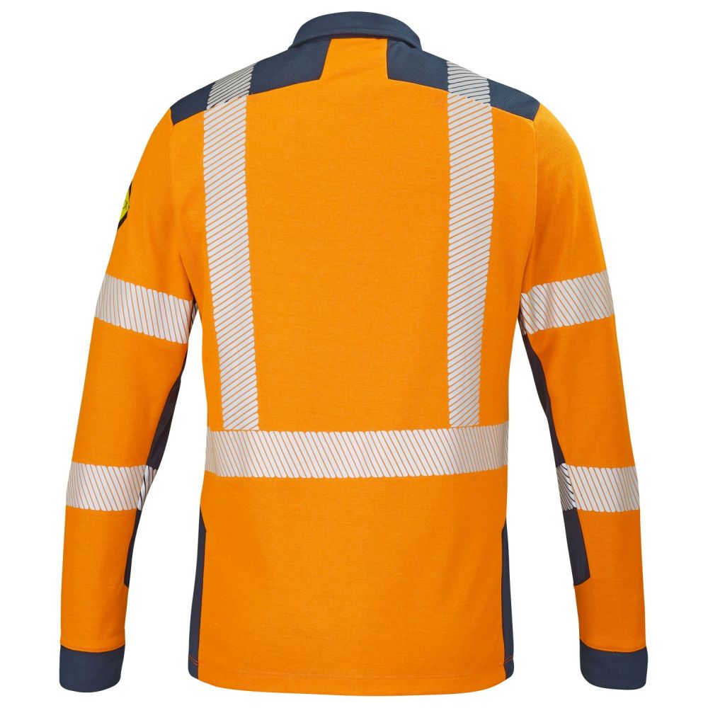 9T82-9162 Hi-Vis Multinorm Polo-Shirt Lapilli