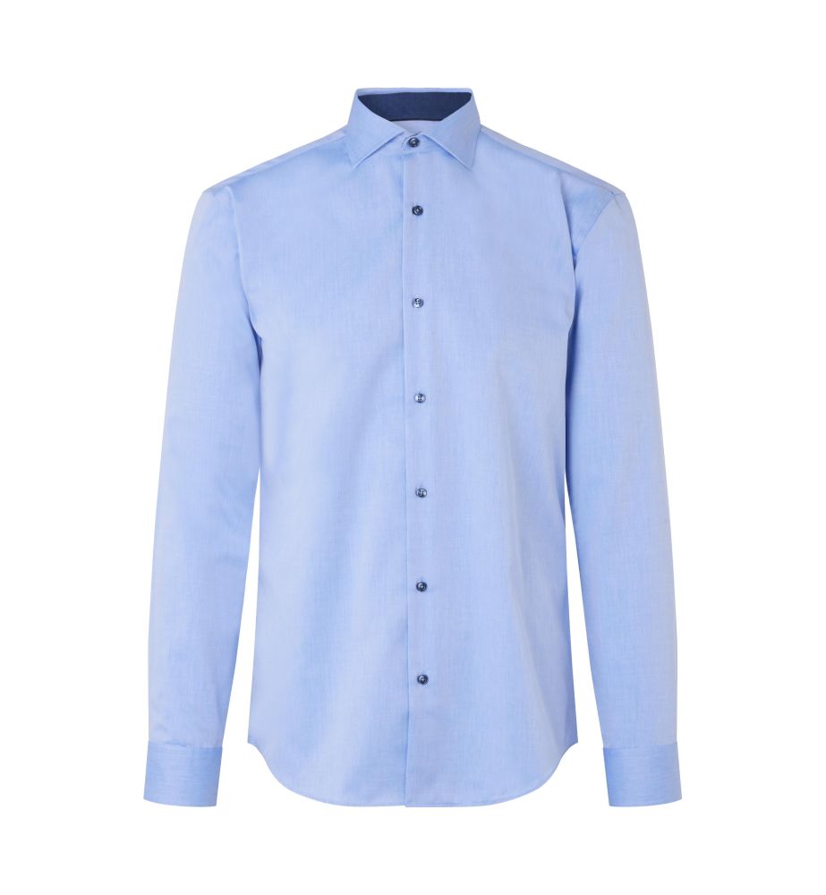 S371 Fine Twill Contrast Hemd | slim