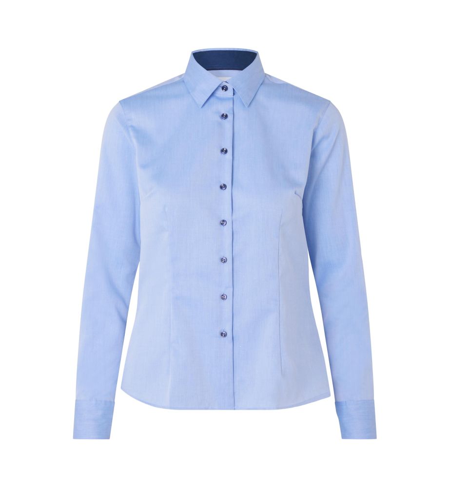 S372 Fine Twill Contrast Bluse | modern | Damen