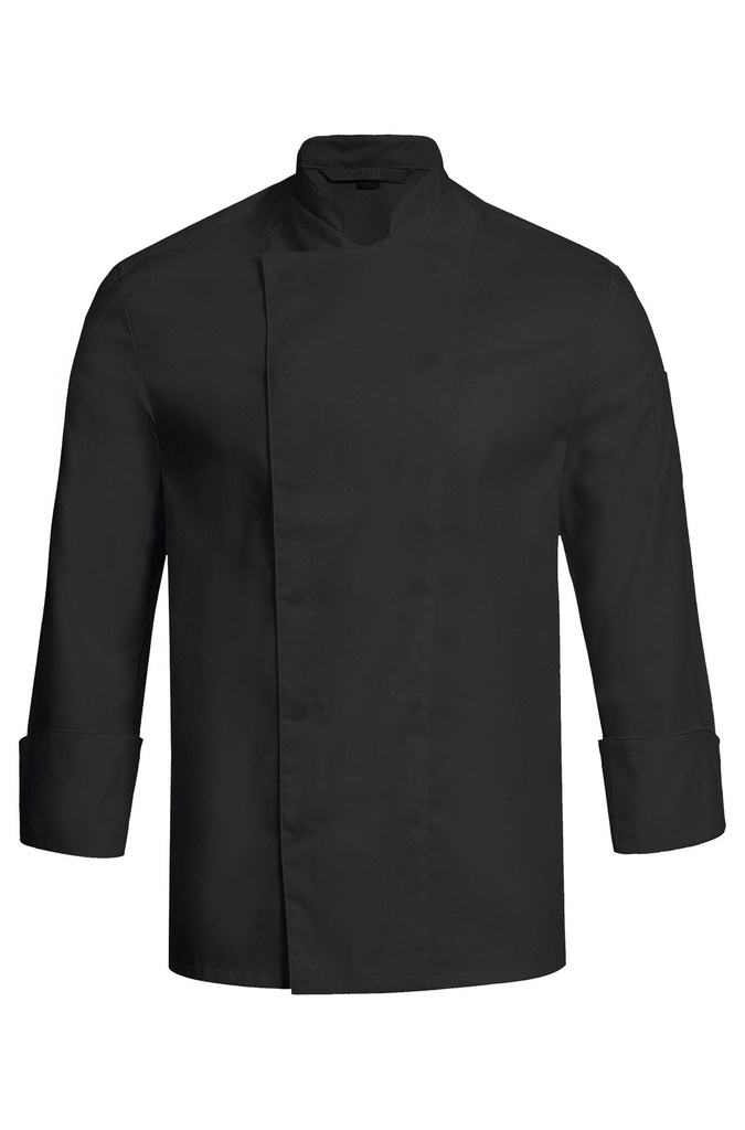 5580.8000/FB Kochjacke mit verdeckten Druckknöpfen RF (010 schwarz, 2XS)