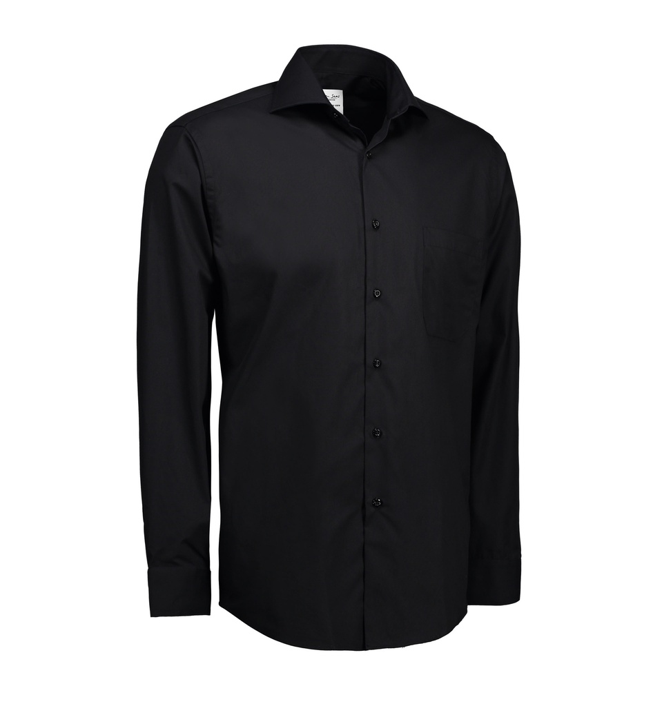 SEVEN SEAS Hemd | klassisch | Langarm | modern | SS7 (black, S)