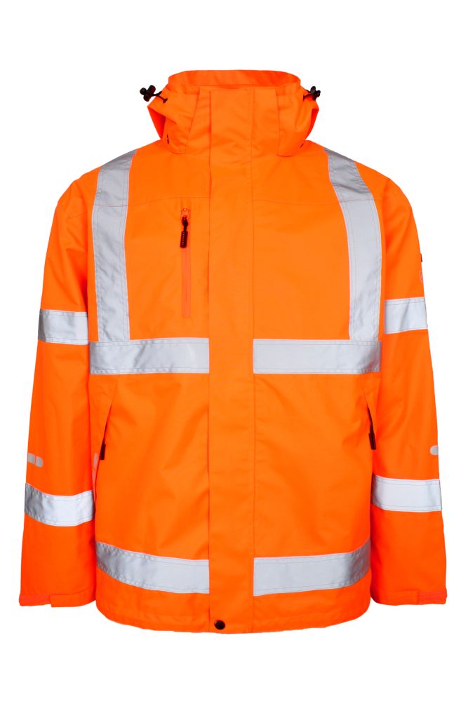 FOX6055 Hi-Vis Regenjacke (05 hi-vis orange, XS)