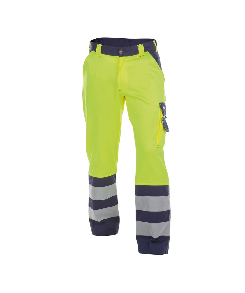 200612 Lancaster 245 g/m² | Warnschutzhose (neongelb/dunkelblau, 42, Standard)