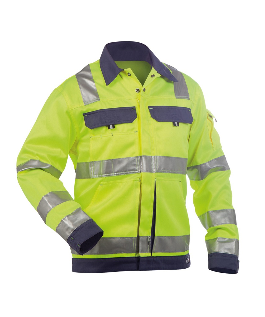 300184 Dusseldorf 245 g/m² | Warnschutz Arbeitsjacke (neongelb/dunkelblau, XS)
