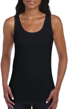 106.09 Gildan Ladies Softstyle Tank Top, black
