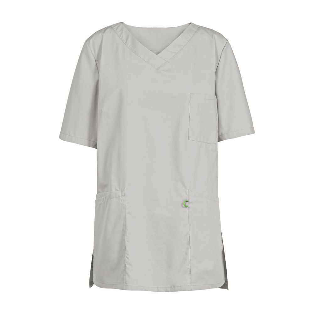 Damen-Kasack RF | 5105.6550 CARE "Grüner Knopf" (015 lichtgrau, XS)