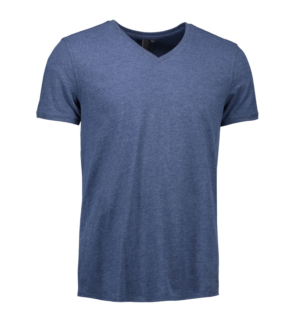 ID IDENTITY CORE T-Shirt | V-Ausschnitt (sdVr) | 0542 (blau meliert)