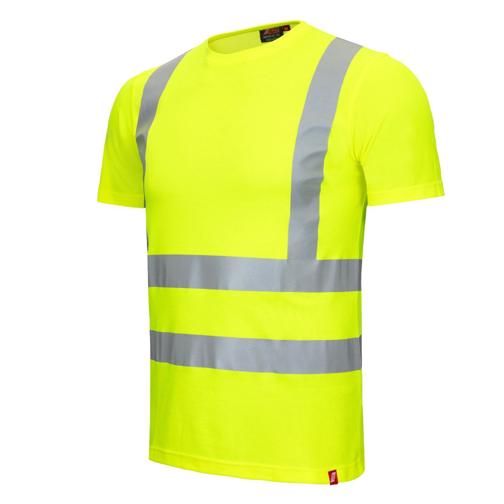 7008 MOTION TEX VIZ Warnschutz-T-Shirt (neongelb, XS)