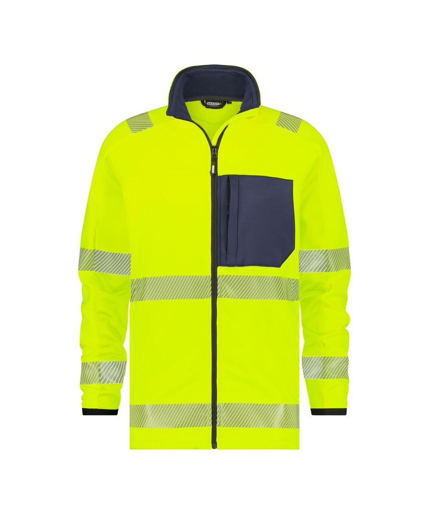DASSY Camden | Warnschutz Midlayer-Jacke | 300504 (neongelb/dunkelblau, XS)