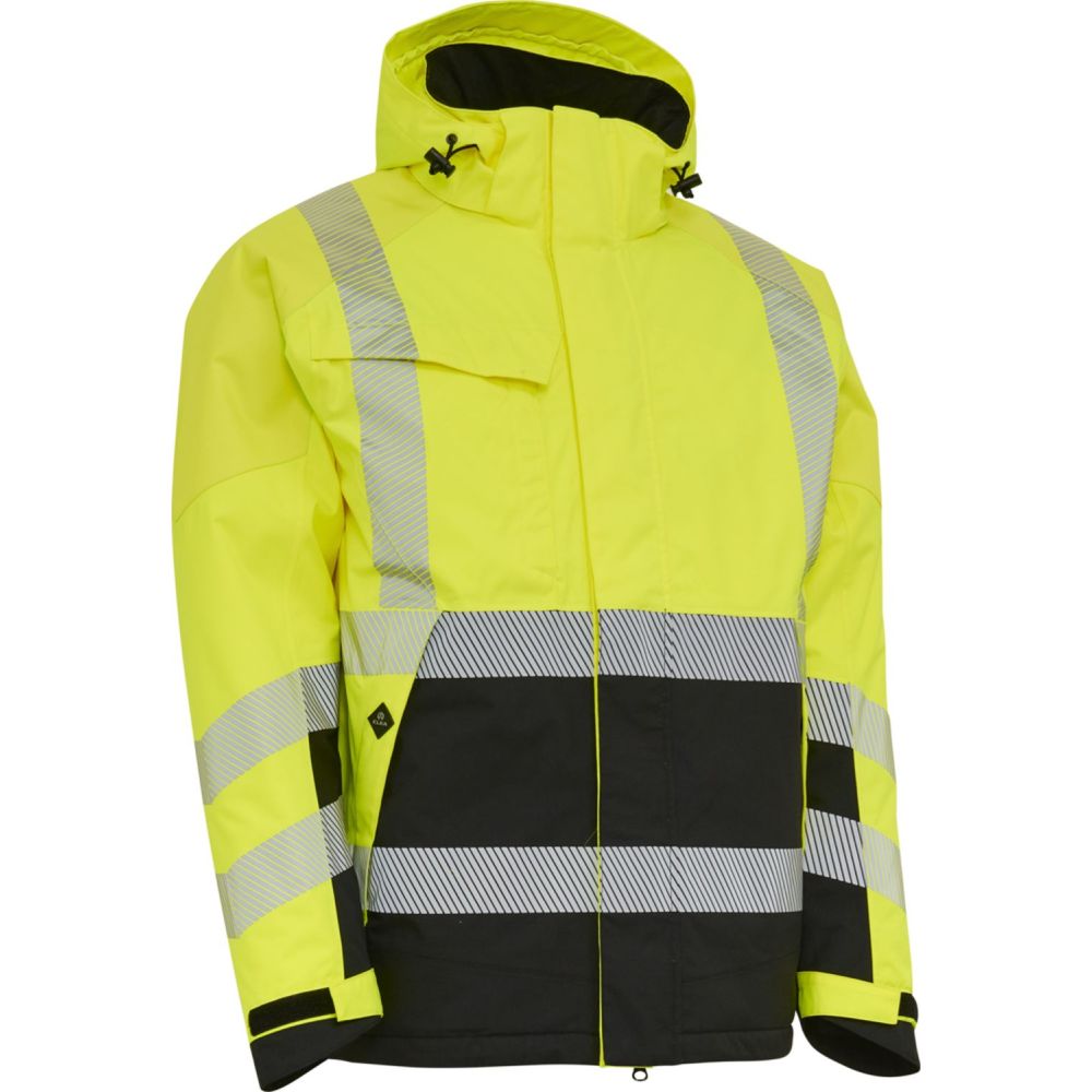 ELKA Visible Xtreme Winterjacke mit Stretch | 186100R (warngelb/schwarz, XS)