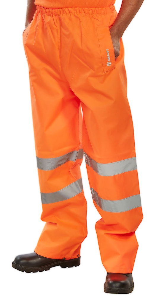 TEN Warnschutz-Regenhose (orange, S)