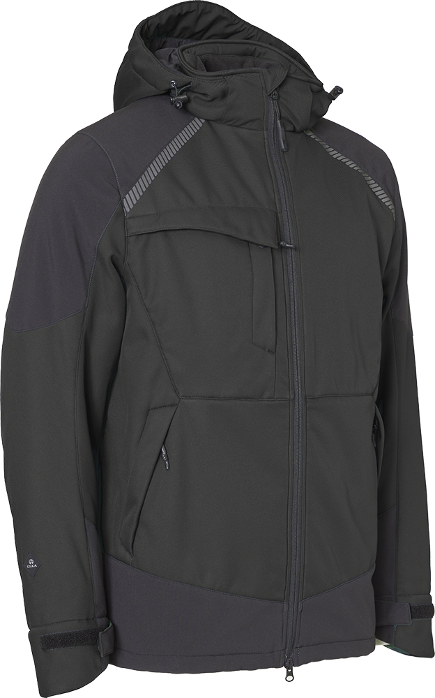 117301 Working Xtreme Softshell Winterjacke (010 schwarz, XS)