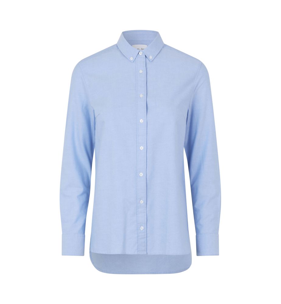 S63 Oxfordbluse | modern | long | Damen
