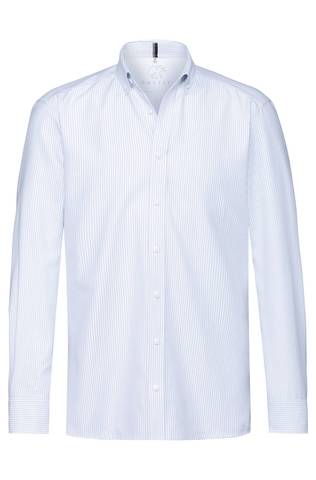6723.1286.027 Herren Hemd Buttondown 1/1 RF Casual blau/weiß gestreift