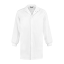 FKJSM6535 Hygiene Kittel Polyester / Baumwolle mit Strickbündchen