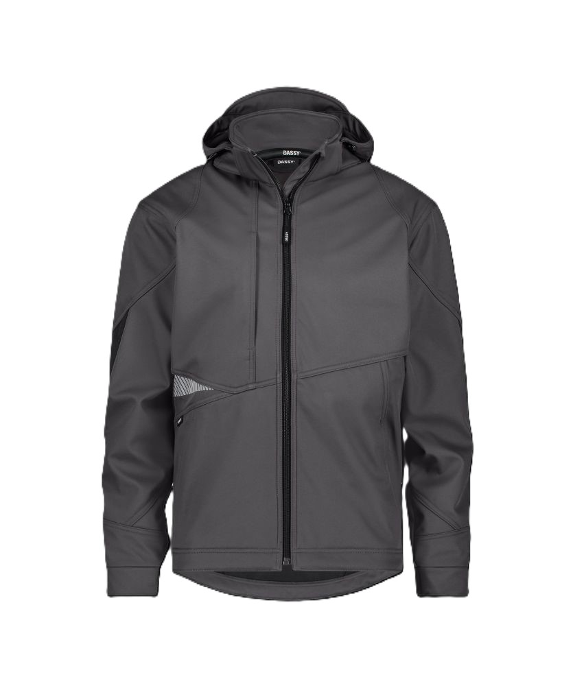 300574 Gravity Next | Softshell-Jacke (anthrazitgrau/schwarz, XS)