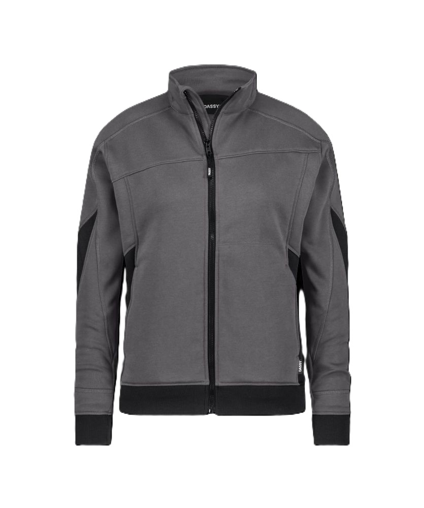 300582 Velox Next Woman | Sweatshirt mit langem Reißverschluss für Damen (anthrazitgrau/schwarz, XS)