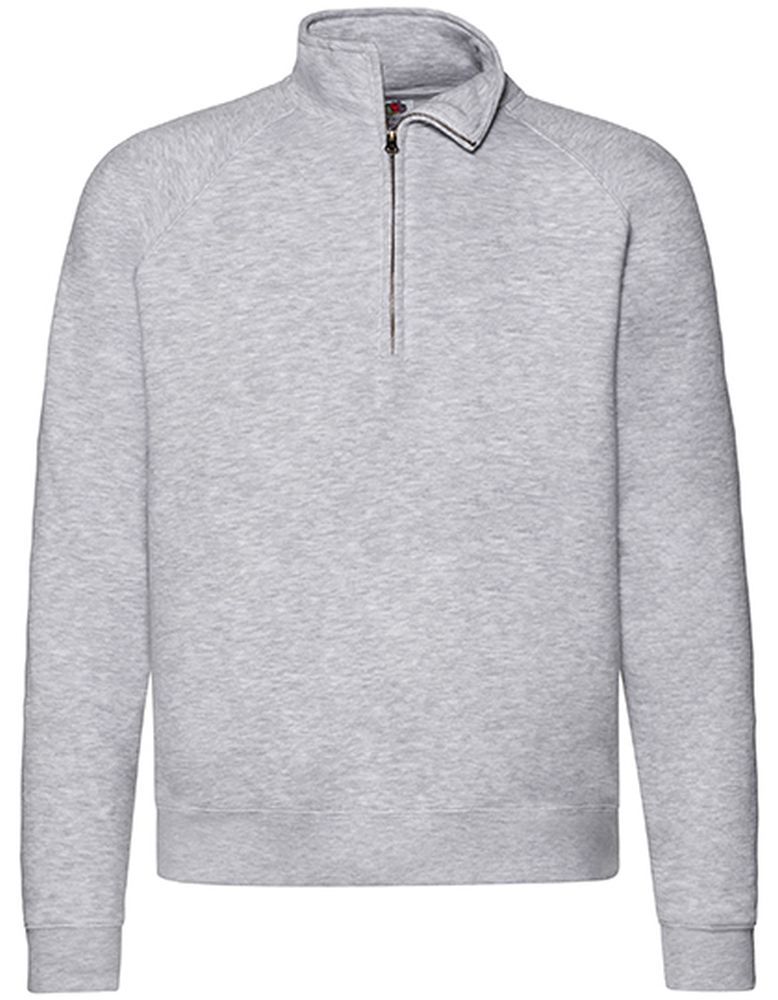 16.2032 | F.O.L. Premium Zip Neck Sweat Sweatshirt mit 1/4 Zip | heather grey (261.01)
