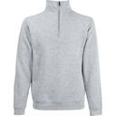 16.2032 | F.O.L. Premium Zip Neck Sweat Sweatshirt mit 1/4 Zip | heather grey (261.01)
