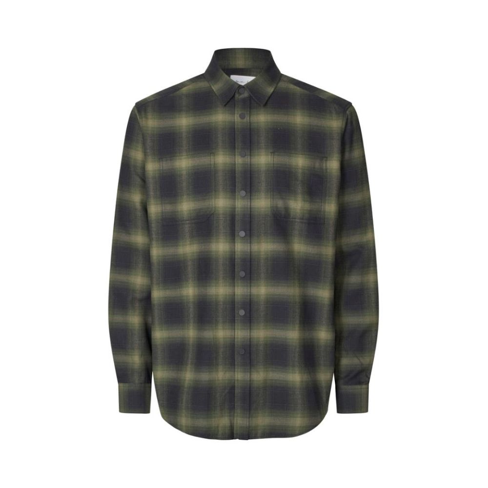 S64 SEVEN SEAS Flanell, unisex (oliv, S)