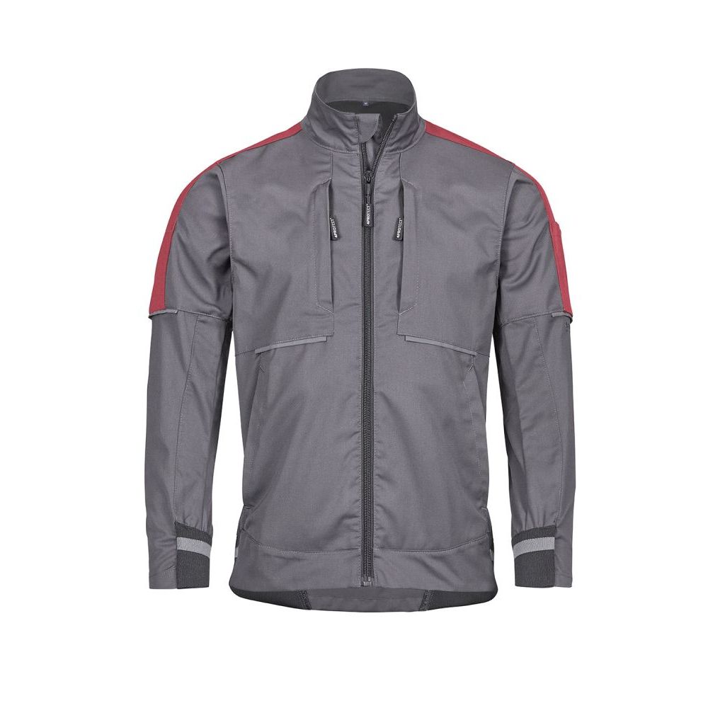 4PROTECT Workwear Bundjacke, grau/rot | 3013 (XS)