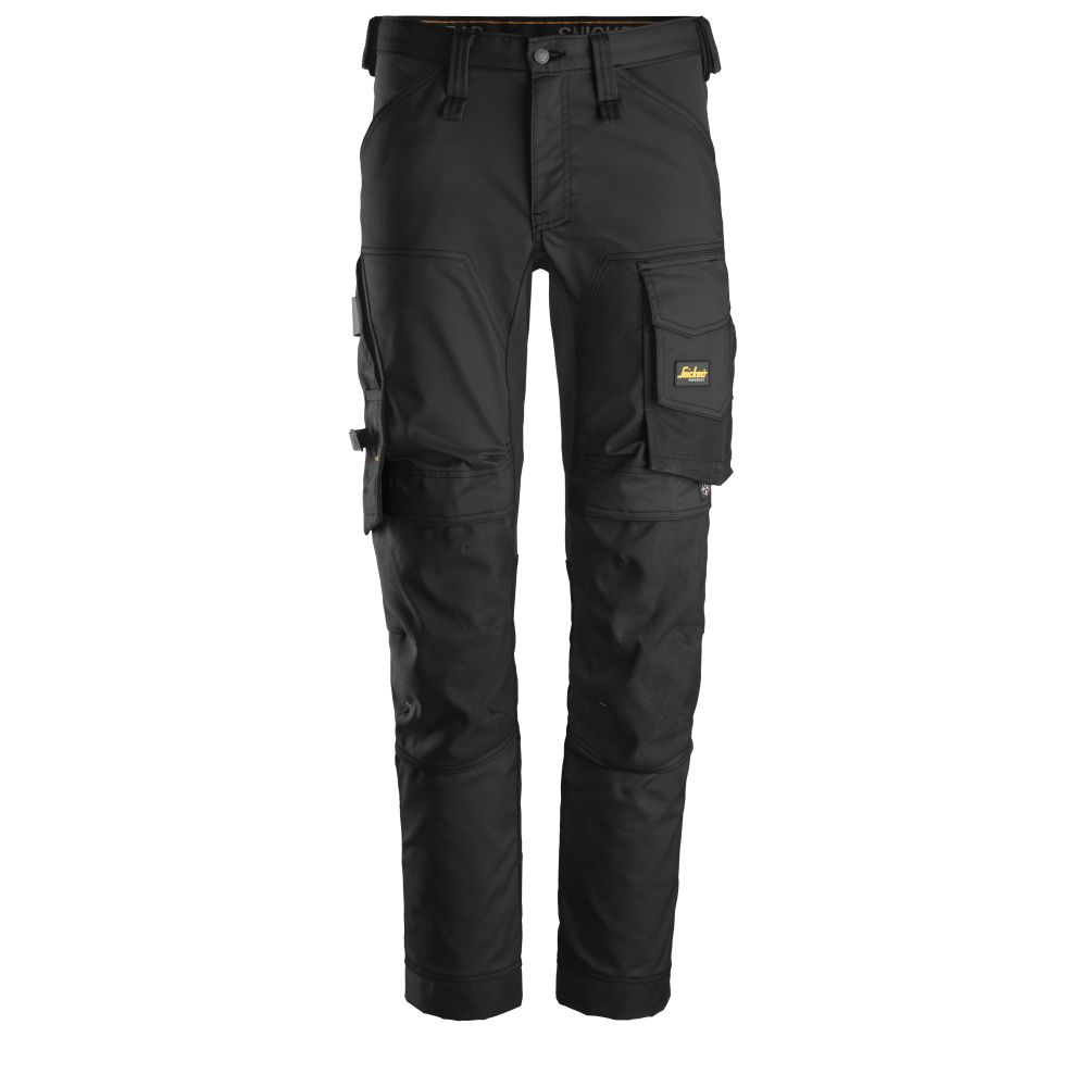 SNICKERS AllroundWork Stretch Arbeitshose in Slim Fit | 6341 (0404 black/black, 44)