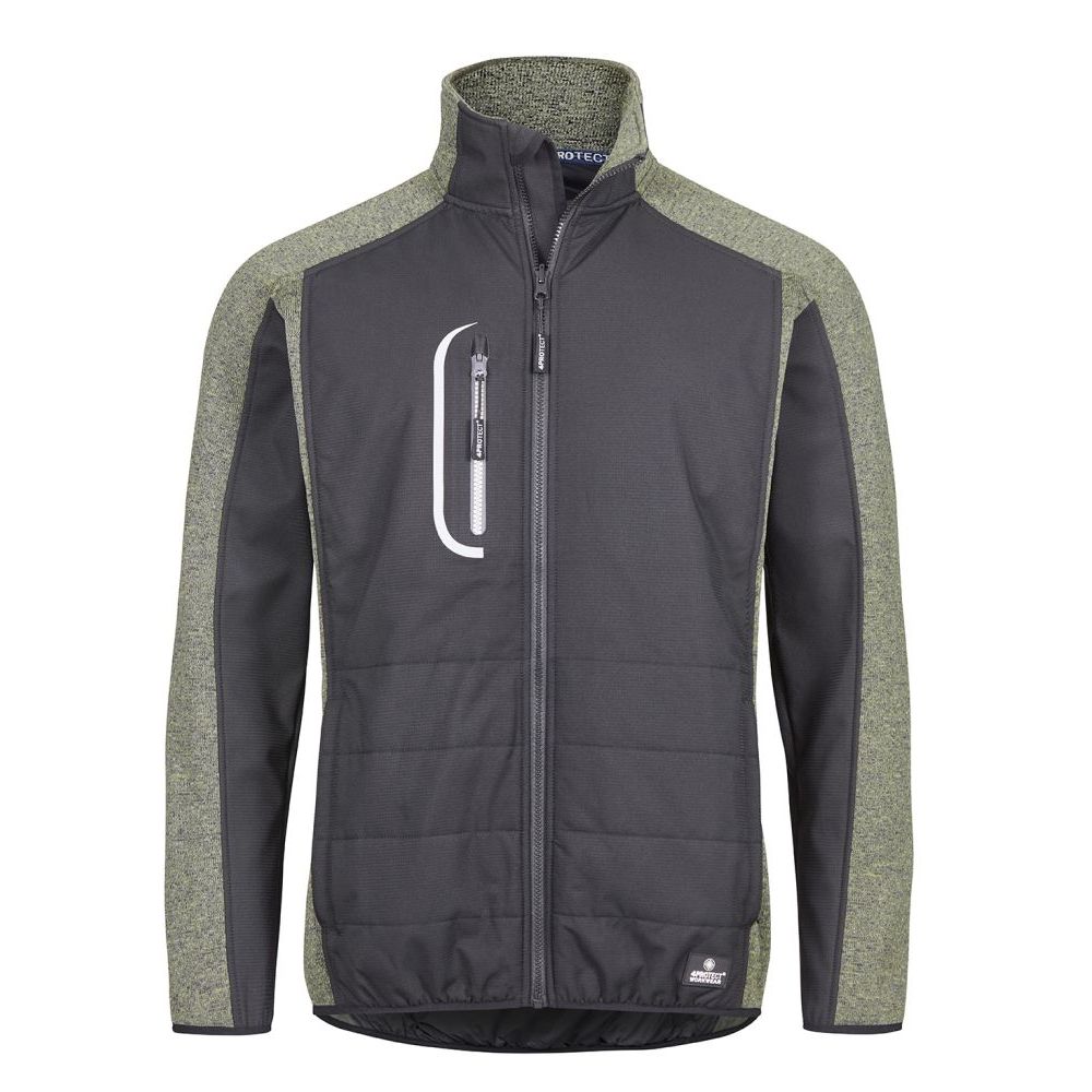 3316 4PROTECT® Hybrid-Jacke, schwarz/olive (XS)