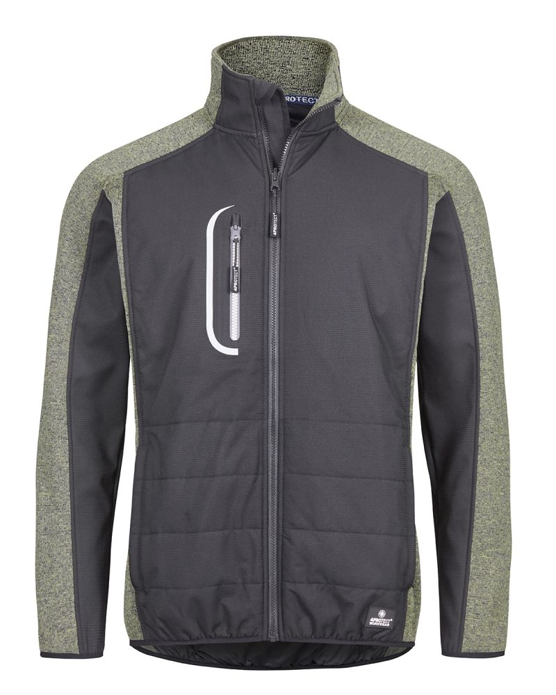 3316 4PROTECT® Hybrid-Jacke, schwarz/olive