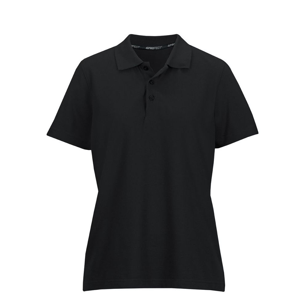 4PROTECT Polo-Shirt Damen, schwarz | 3938