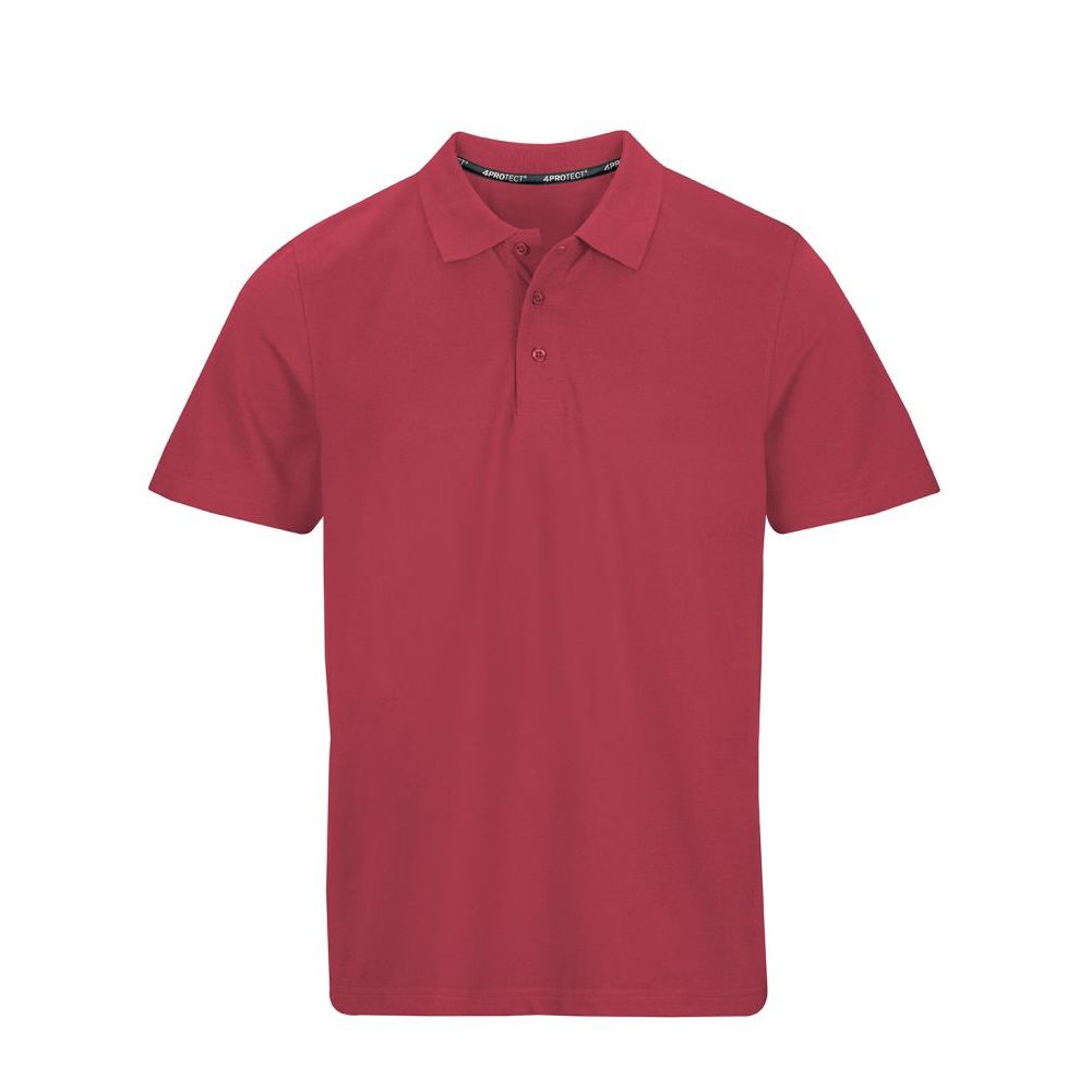 4PROTECT Polo-Shirt Herren, rot | 3923 (XS)
