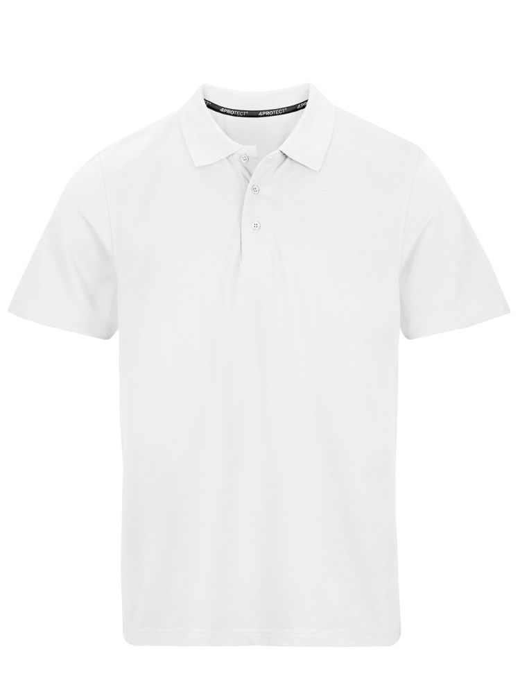 3924 4PROTECT® Polo-Shirt Herren, weiß (XS)