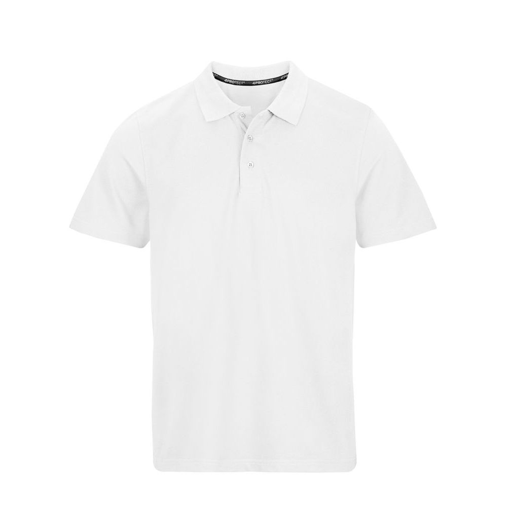 4PROTECT Polo-Shirt Herren, weiß | 3924