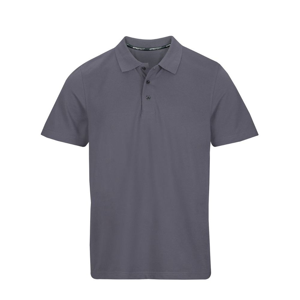 4PROTECT Polo-Shirt Herren, grau | 3927