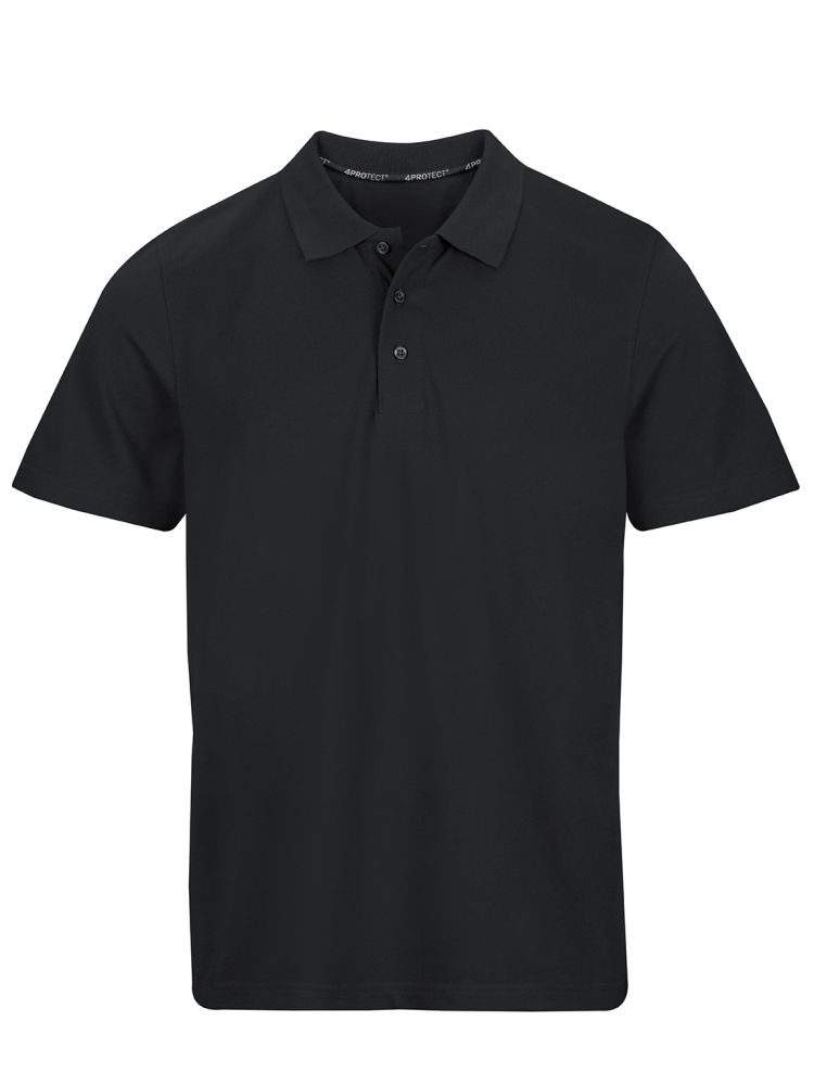 3928 4PROTECT® Polo-Shirt Herren, schwarz (XS)