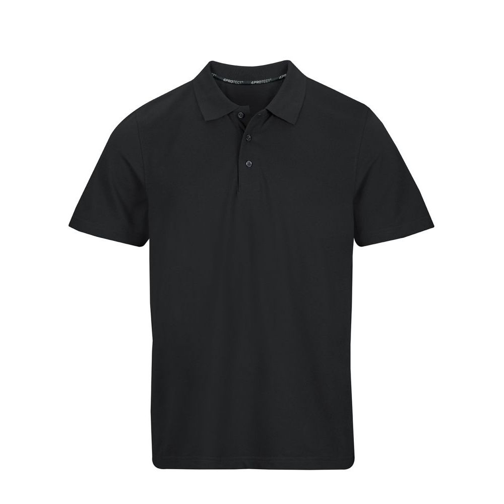4PROTECT Polo-Shirt Herren, schwarz | 3928 (XS)