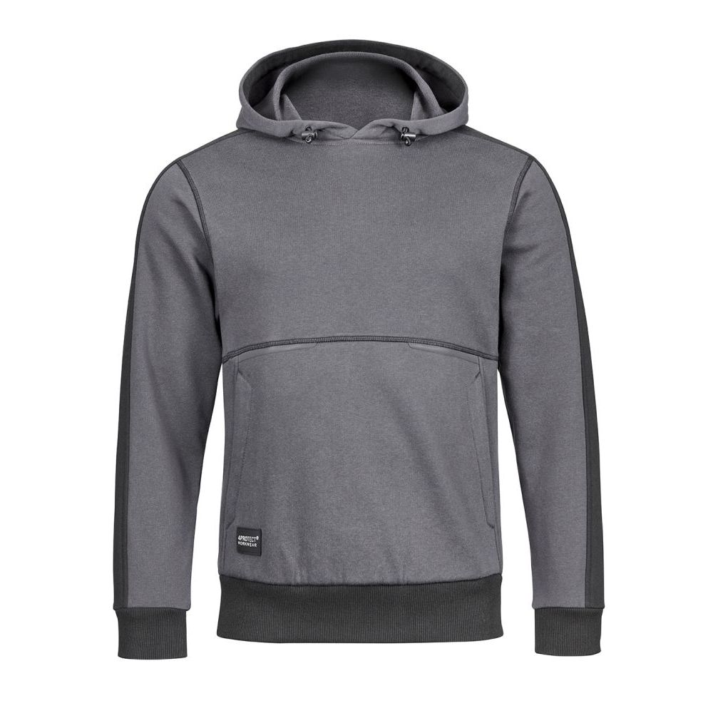4PROTECT Hoodie, grau/schwarz | 3977